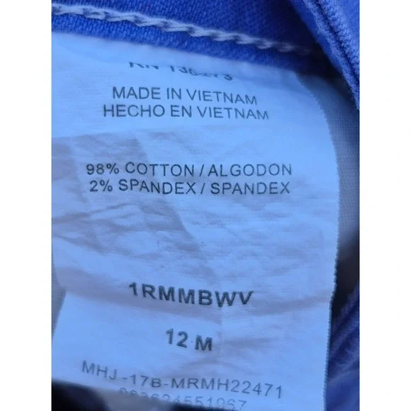 Riders by Lee Shorts Womens Size 12 Blue‎ Mid Rise Bermuda Stretch 5 Pocket EUC - Picture 7 of 8